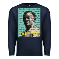 Navy patrice lumumba Premium Sweatshirt - tuanDangUi