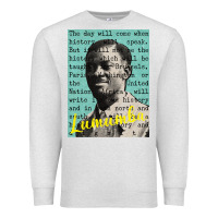 Oatmeal Heather patrice lumumba Premium Sweatshirt - tuanDangUi