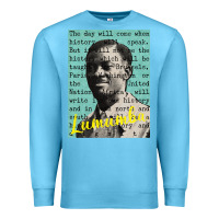 Ocean Blue patrice lumumba Premium Sweatshirt - tuanDangUi