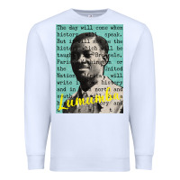 White patrice lumumba Premium Sweatshirt - tuanDangUi