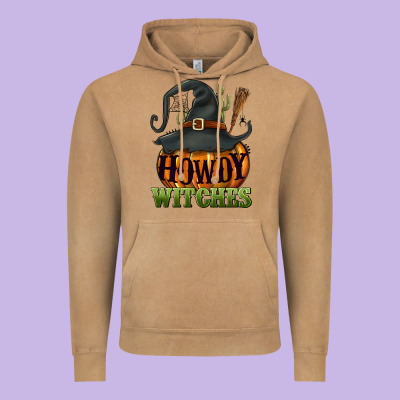 Howdy Witches Vintage Hoodie Designed By Nancycooperartshop