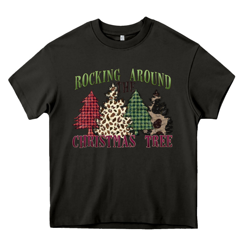 Rocking Around The Christmas Tree Heavy Core Tee by MaliasSmallBusiness | Teevron