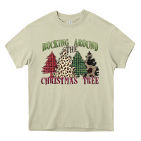 Mossy rocking around the christmas tree Heavy Core Tee - MaliasSmallBusiness