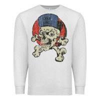 Oatmeal Heather skate rags skull & crossbones Premium Sweatshirt - tuanDangUi