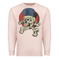 Pale Pink skate rags skull & crossbones Premium Sweatshirt - tuanDangUi