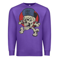 Purple skate rags skull & crossbones Premium Sweatshirt - tuanDangUi