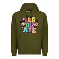 Army Green kinder graduate 2023 Premium Hoodie - RanaPortraitStore