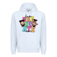 White kinder graduate 2023 Premium Hoodie - RanaPortraitStore