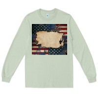 American Flag Add Your Text Long Sleeve Tee | Teevron