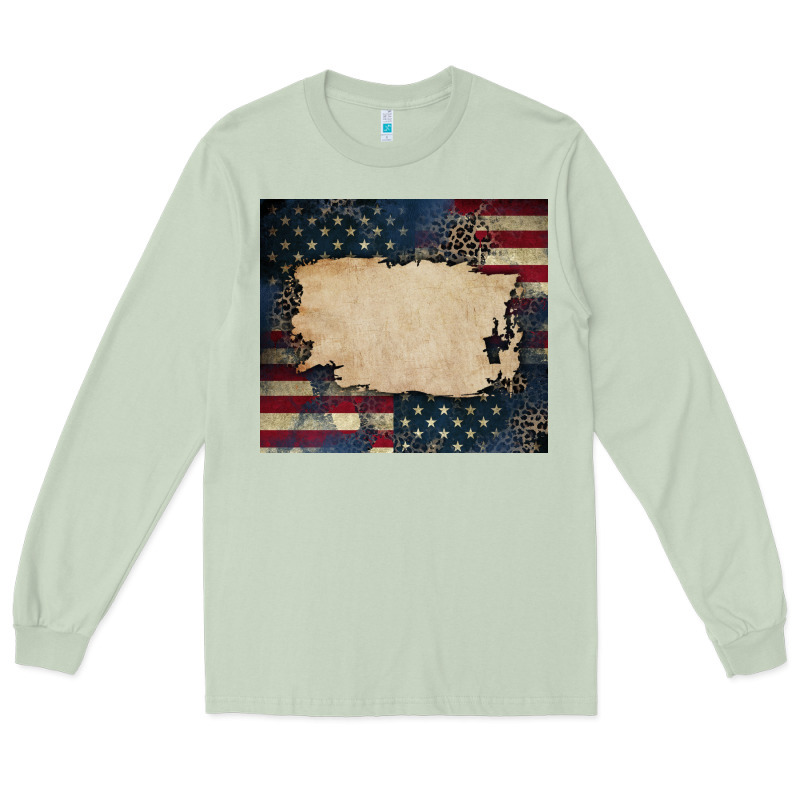 American Flag Add Your Text Long Sleeve Tee by CowGirlArtShop | Teevron