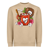Mushroom Baseball Coffee cup Heavyweight Sweatshirt - FaDigitalArtStudio
