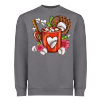 Storm Baseball Coffee cup Heavyweight Sweatshirt - FaDigitalArtStudio