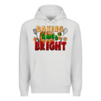 Dove Grey baking spirits bright Premium Hoodie - FaDigitalArtStudio
