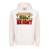 Pale Pink baking spirits bright Premium Hoodie - FaDigitalArtStudio