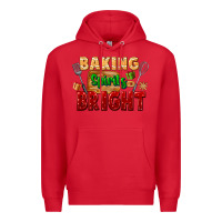 Red baking spirits bright Premium Hoodie - FaDigitalArtStudio