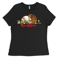 Black baseball brother Ladies Tee - BundleAndBundleShop