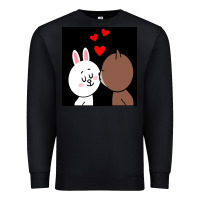 Black brown bear cony bunny rabbit the kiss Premium Sweatshirt - tuanDangUi