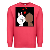 Cardinal brown bear cony bunny rabbit the kiss Premium Sweatshirt - tuanDangUi