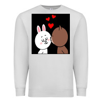 Dove Grey brown bear cony bunny rabbit the kiss Premium Sweatshirt - tuanDangUi