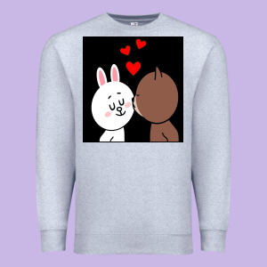 Brown Bear Cony Bunny Rabbit The Kiss Premium Sweatshirt Designed By Tuandangui