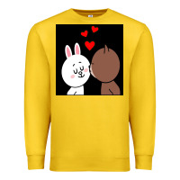 Lemon brown bear cony bunny rabbit the kiss Premium Sweatshirt - tuanDangUi