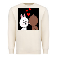 Sandshell brown bear cony bunny rabbit the kiss Premium Sweatshirt - tuanDangUi