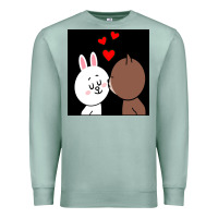 Seafoam brown bear cony bunny rabbit the kiss Premium Sweatshirt - tuanDangUi