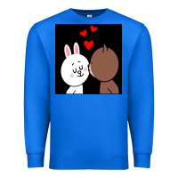 True Royal brown bear cony bunny rabbit the kiss Premium Sweatshirt - tuanDangUi