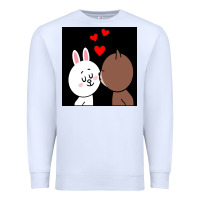 White brown bear cony bunny rabbit the kiss Premium Sweatshirt - tuanDangUi