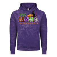 Cloud Purple This mama loves her spooky crew Vintage Hoodie - NancyCooperArtShop