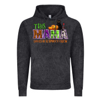 Vintage Black This mama loves her spooky crew Vintage Hoodie - NancyCooperArtShop