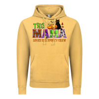 Vintage Mustard This mama loves her spooky crew Vintage Hoodie - NancyCooperArtShop