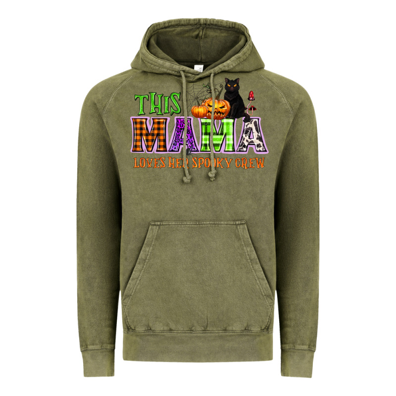 This Mama Loves Her Spooky Crew Vintage Hoodie by NancyCooperArtShop | Teevron