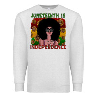 Oatmeal Heather juneteenth is independence Premium Sweatshirt - SublimationCraftShop