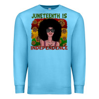 Ocean Blue juneteenth is independence Premium Sweatshirt - SublimationCraftShop