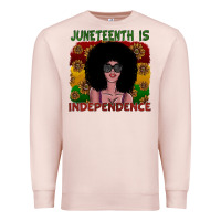 Pale Pink juneteenth is independence Premium Sweatshirt - SublimationCraftShop