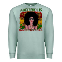 Seafoam juneteenth is independence Premium Sweatshirt - SublimationCraftShop