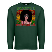 Sports Green juneteenth is independence Premium Sweatshirt - SublimationCraftShop