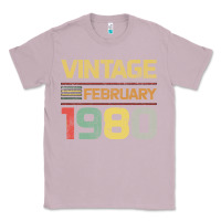 Lilac Born in 1980 Vintage February Classic Tee - Bettercallsaul