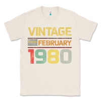 Natural Born in 1980 Vintage February Classic Tee - Bettercallsaul