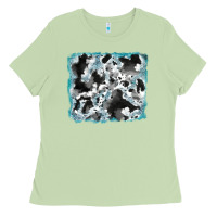 Matcha cowhide glitter leather background Ladies Tee - RanaPortraitStore