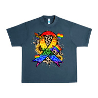 Midnight Navy Pride ribbon Urban Heavy Tee - NancyCooperArtShop