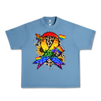Pebble Blue Pride ribbon Urban Heavy Tee - NancyCooperArtShop