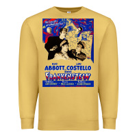 Antique Gold abbott and costello meet frankenstein (1948)   artwork Premium Sweatshirt - tuanDangUi