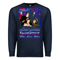 Navy abbott and costello meet frankenstein (1948)   artwork Premium Sweatshirt - tuanDangUi