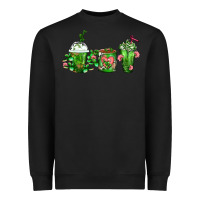 Black Cactus Lover Cactus Coffee Cups Heavyweight Sweatshirt - FaDigitalArtStudio
