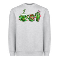 Heather Grey Cactus Lover Cactus Coffee Cups Heavyweight Sweatshirt - FaDigitalArtStudio