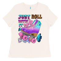 Bone just roll with it Ladies Tee - BundleAndBundleShop