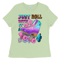 Matcha just roll with it Ladies Tee - BundleAndBundleShop