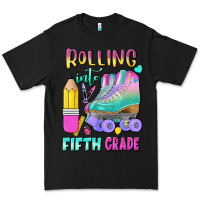 Black rolling into fifth grade Premium Tee - BundleAndBundleShop